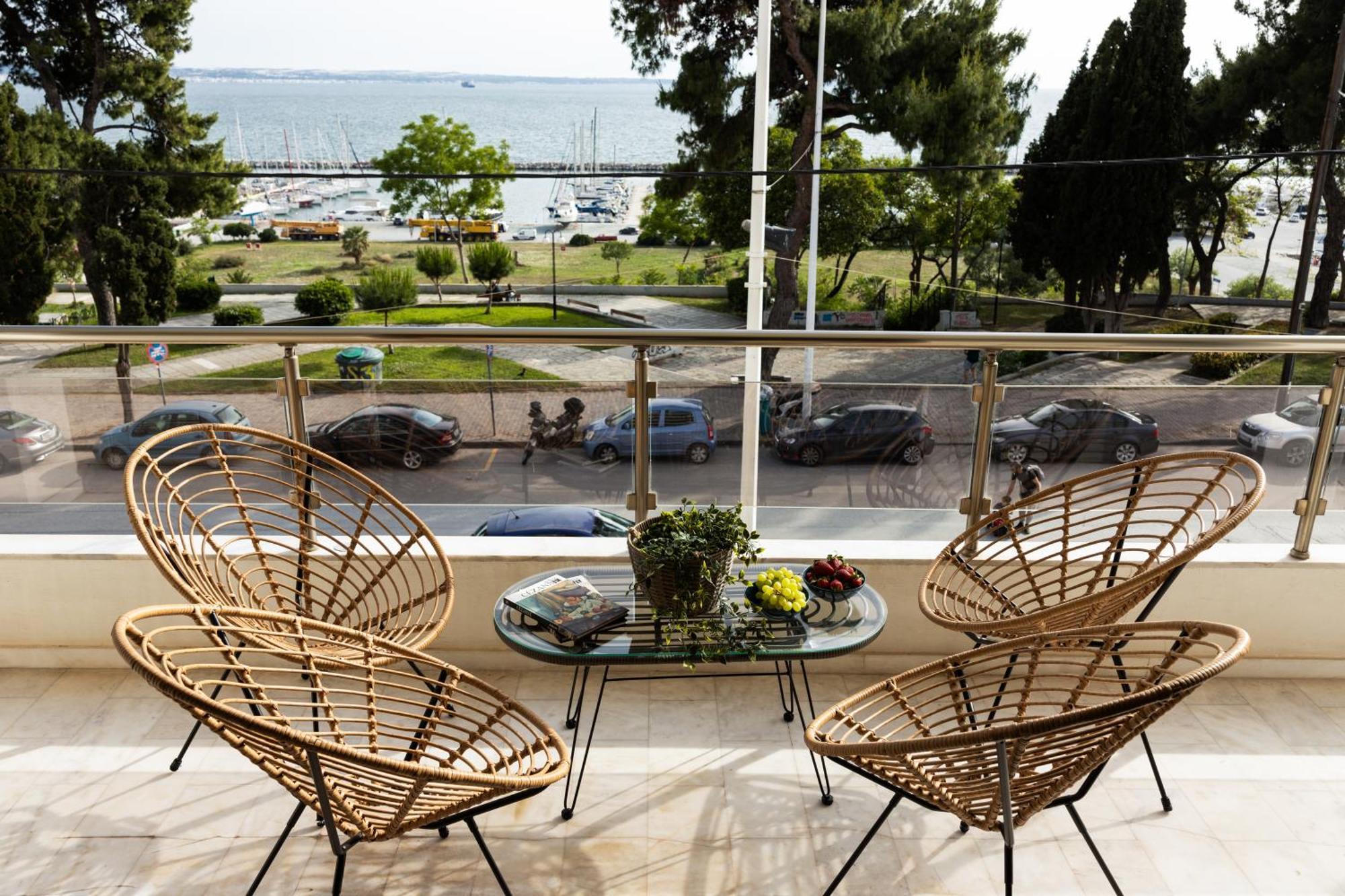Champagne Sea View Apartment By Binobi! Tesalónica Exterior foto